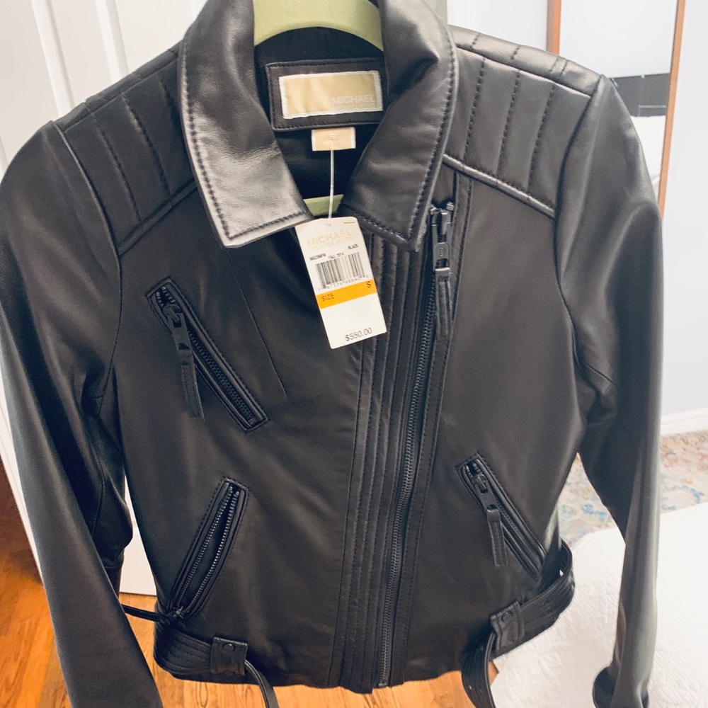 Michel Kors Black Leather Jacket